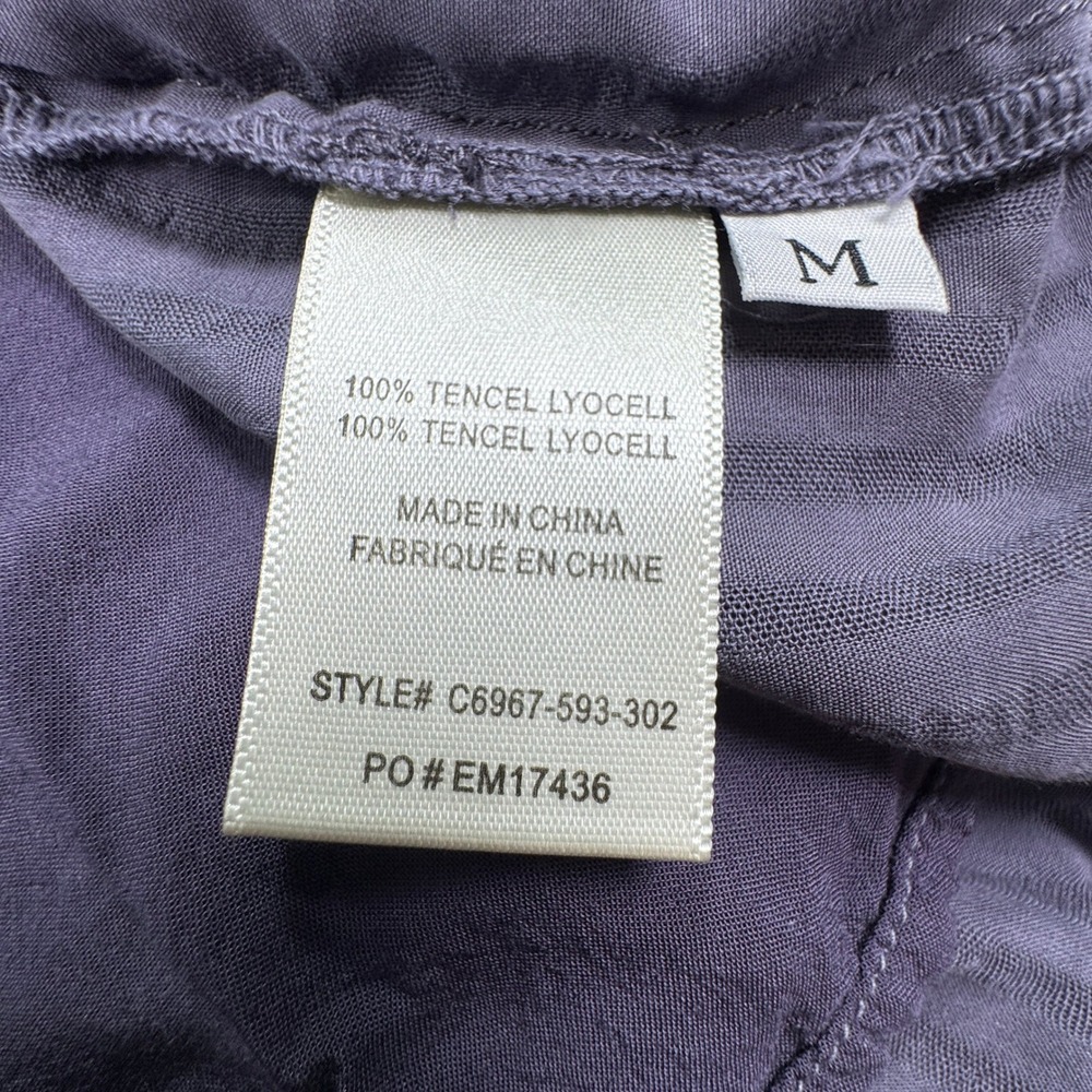 Cloth & Stone‎ Womens Dress Medium Purple Halter Neck Ruffle Hem Tencel Mini - Picture 7 of 7